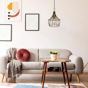 Rabalux 4925 - Lampadario a sospensione con filo PAROV 1xE27/40W/230V