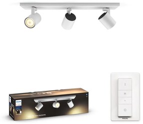 Faretto decorativo con fonte luminosa Runner bianco, 3xPHILIPS HUE