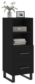 Credenza nero 34,5x34x90 cm in legno multistrato