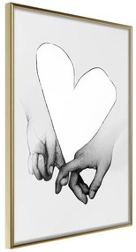 Poster  Couple In Love  Cornice Quadri Cornice d'oro, Larghezza x Altezza Home decor 20x30