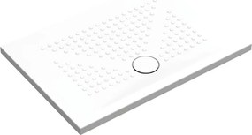Piatto doccia in ceramica PUNTO bianco L 100 x L 70 x H 3.5 cm opaco