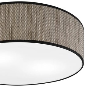 Plafoniera SIRJA 2xE27/15W/230V Ø 45 cm marrone