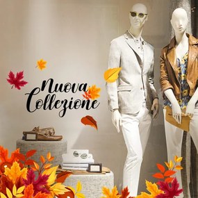 Foglie autunnali | Vetrofania