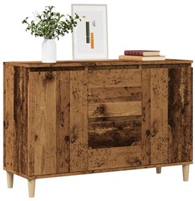 Credenza Legno Antico 102x35x70 Cm İn Legno Multistrato /
