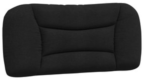 Letto con materasso nero 90x200 cm in tessuto