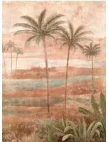 Coordonne Carta da parati panoramica Draa Palms - Rose
