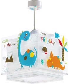 Dalber D-73452 - Lampadario per bambini DINOS 1xE27/60W/230V