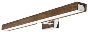 Brilagi-Illuminazione a LED per specchi da bagno WOODY MIRROR LED/12W/230V IP44 quercia/cromo