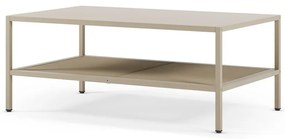 Tavolino da salotto color crema in metallo 60x100 cm Fayna – Marckeric