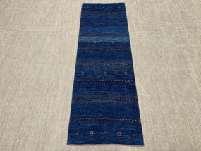 Loribaft Tappeto persiano 80x260 Blu (Iran) Annodato A Mano