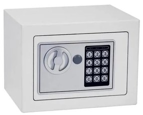 Cassaforte 4xAA 23x17 cm bianco/cromo