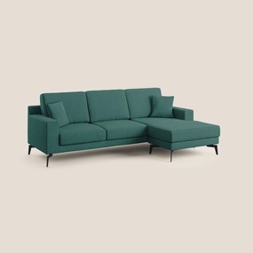 Prestige divano angolare reversibile in microfibra smacchiabile T11 verde X