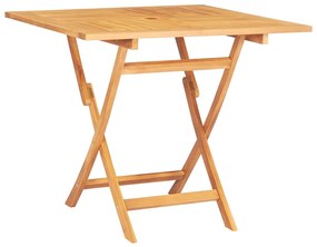 Set da Pranzo per Giardino 5 pz in Legno Massello di Teak