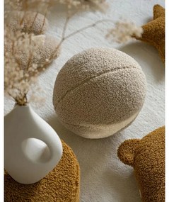 Cuscino per divano da bambini marrone chiaro con rivestimento in bouclé Ball – Wigiwama