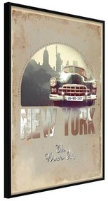 Poster  Big Apple  Cornice Quadri Cornice nera, Larghezza x Altezza Home decor 20x30