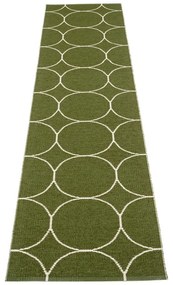 Passatoia da interno/esterno verde scuro 70x300 cm Boo Dark Olive – Pappelina