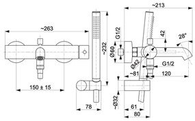 KFA Armatura 5034-520-00 - Set da bagno con rubinetto MOZA cromo lucido