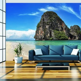 Fotomurale  Esotico paesaggio, spiaggia Railay, Thailandia  Colore Bianco, Dimensioni e Misure 250x193