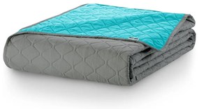 Copriletto in microfibra turchese, 170 x 210 cm Axel - DecoKing