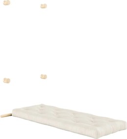 Poltrona di colore naturale allungabile con rivestimento in lino Hooked – Karup Design