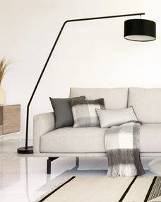 Kave Home - Coperta Catarina quadri bianco grigi 125 x 150 cm