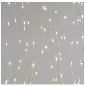 Catena luminosa natalizia LED da esterno 300 LED/8 funzioni 5,9 m IP44 bianco caldo