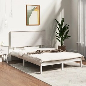 Giroletto Bianco İn Legno Massello 135x190 Cm Double /