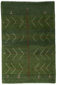 Gabbeh Tappeto persiano 80 x 120 Verde (Iran) Annodato A Mano
