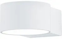 Applique da Interno a LED in Metallo Bianco Opaco