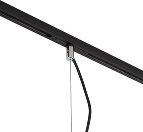 Lampada a sospensione di design cromo scuro per sistema a binario monofase - Slimline Sara