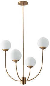 Lampadario Sospensione Themys Class Colore Ottone 28W Mis 63,5 x 174,5 cm