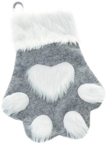 Calza natalizia in tessuto 40 cm Paw – Dakls
