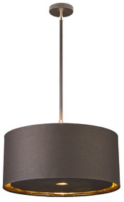 Sospensione Contemporanea Balance Acciaio Marrone Ottone Lucido 1 Luce E27