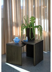 Set di tavolini da salotto in marrone scuro in pino massiccio 2 pz Combine – Karup Design