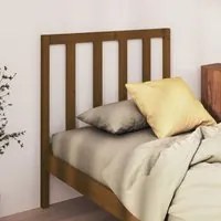 Testiera per Letto Miele 106x4x100 cm in Legno Massello di Pino cod 9900