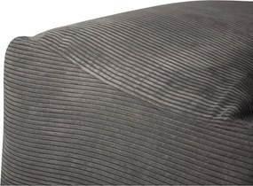 Puof a sacco marrone scuro con rivestimento in velluto a coste Lounge 100 – SLOWDOWN