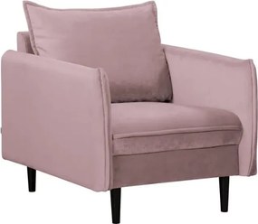 Poltrona lavanda con rivestimento in velluto Juli – Ropez