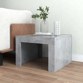 Tavolino da salotto grigio cemento 50x50x35 cm in truciolato