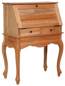 Scrittoio 78x42x103 cm in legno massello di mogano