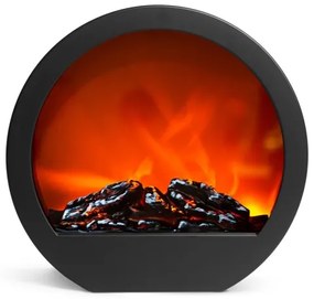 Decorazione natalizia LED 7xLED/230V/4xAA camino