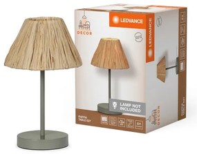 Ledvance - Lampada da tavolo DECOR RAFFIA 1xE27/15W/230V bastone di rafia