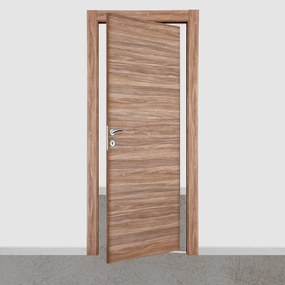 Porta interna rototraslante Foret in legno colore rovere, L 80 x H 210 cm, apertura reversibile