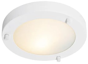 Plafoniera moderna bianca 18 cm IP44 - Yuma