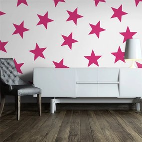 Fotomurale  Pink Star  Colore Bianco, Dimensioni e Misure 200x140