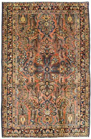 Sarouk Tappeto 130x190 (Iran) Annodato A Mano