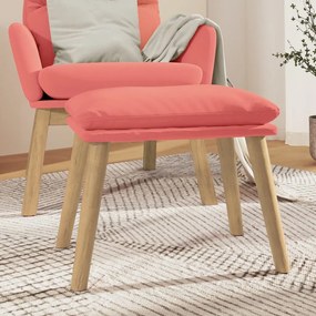 Poggiapiedi Rosa 45x29,5x35 Cm İn Velluto /