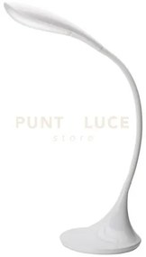 Lampada da tavolo in plastica bianco sonagli led 4,5w 3000k 480lm i...