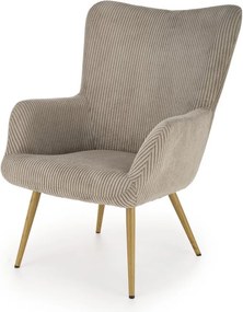 Poltrona Amaro velluto grigio H97 cm