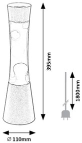 Rabalux 7030 - Lampada lava (lampada Astro) MINKA 1xGY6,35/20W/230V rosa