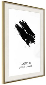 Poster  Zodiac: Cancer I  Cornice Quadri Cornice d'oro con passe-partout, Larghezza x Altezza Home decor 20x30